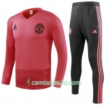 Manchester United Sweat de Treino Conjunto Vermelho 2018/19